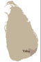 Map of Yala location in Sri Lanka 